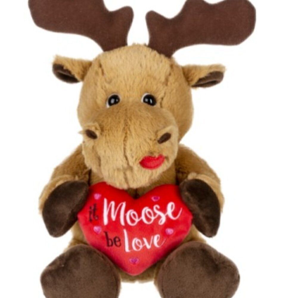 GANZ "IT MOOSE BE LOVE" PLUSH MOOSE GUC